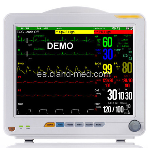 Equipo de ambulancia multiparámetro Monitor de paciente médico